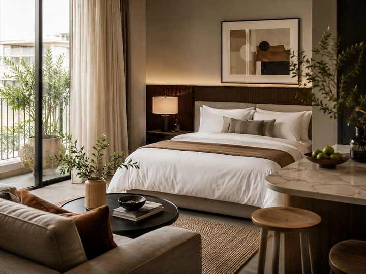 Warm interior illustrating the direction for ALLEON Living